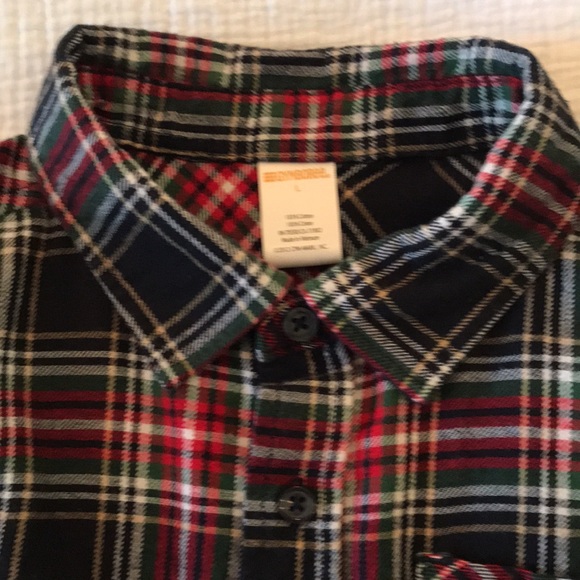 Gymboree Boys Flannel Plaid Button Down Shirt Size Large - Picture 6 of 9